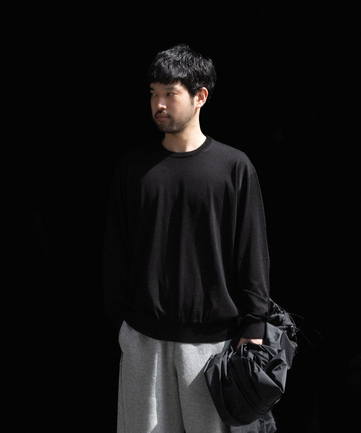 ssstein(シュタイン)のWOOL SILK KNIT TUCKED LS - BLACKの公式通販サイトsession福岡セレクトショップ
