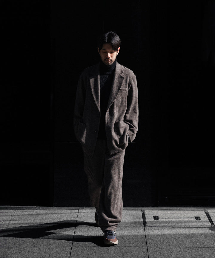 ssstein(シュタイン)のWOOL/CASHMERE FLEECE EASY TWIST TROUSERS - GREY BROWNの公式通販サイトsession福岡セレクトショップ
