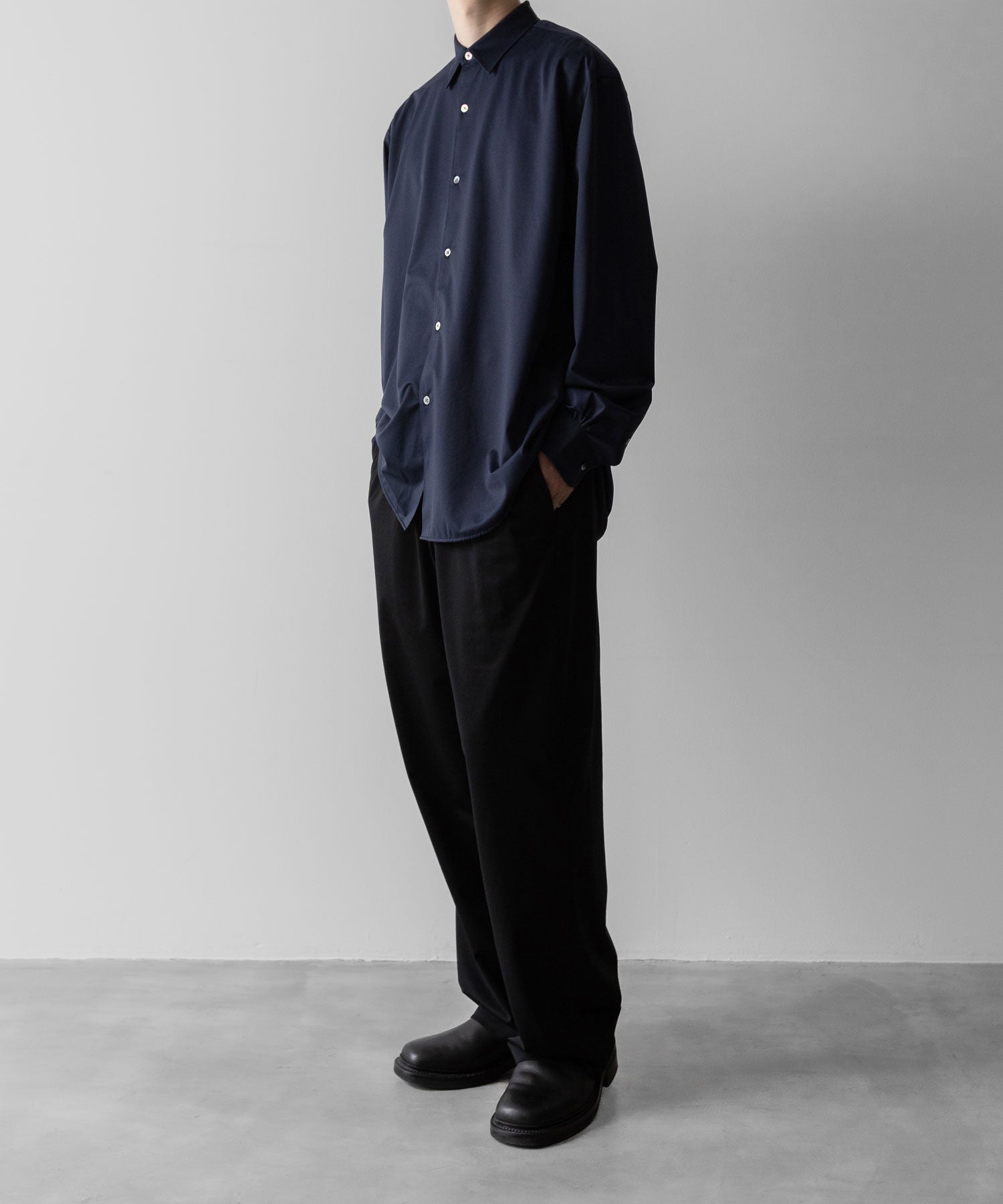 【KANEMASA PHIL.】46G EASY PANTS - BLACK