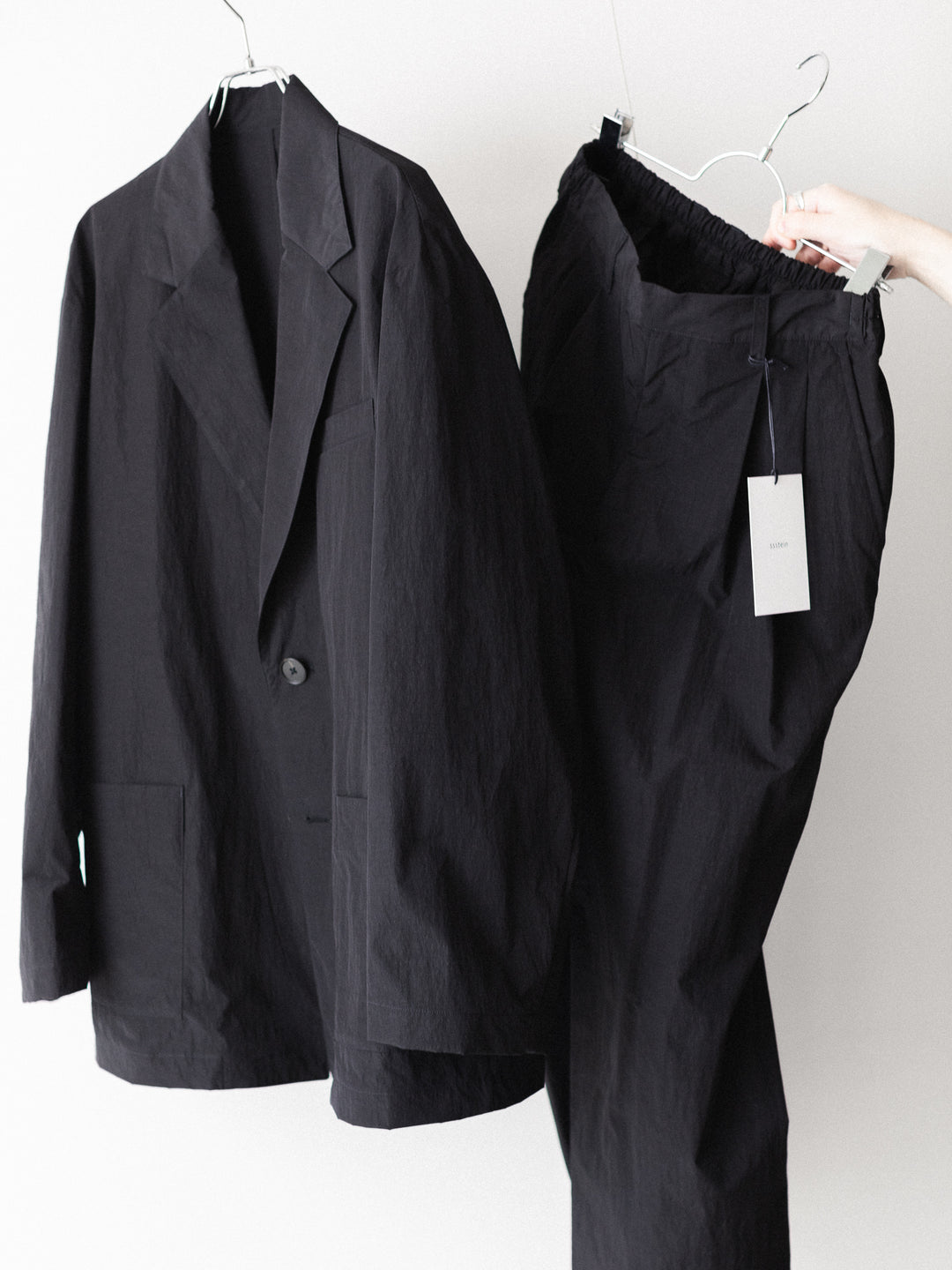 ssstein(シュタイン)の WINDPROOF NYLON SINGLE BREASTED JACKET - BLACKの公式通販サイトsession福岡セレクトショップ