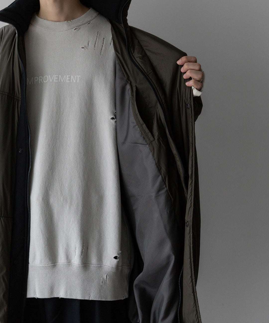 stein(シュタイン)の23AWコレクションPADDED MONSTER JACKETのMILITARY KHAK
