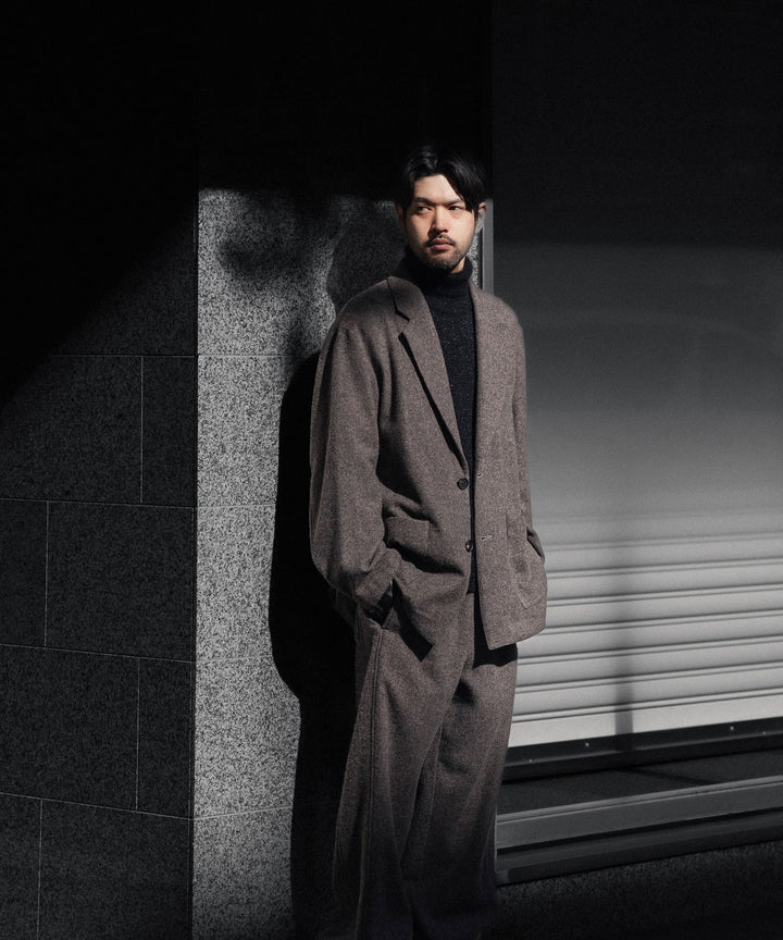 ssstein(シュタイン)のWOOL/CASHMERE FLEECE EASY TWIST TROUSERS - GREY BROWNの公式通販サイトsession福岡セレクトショップ