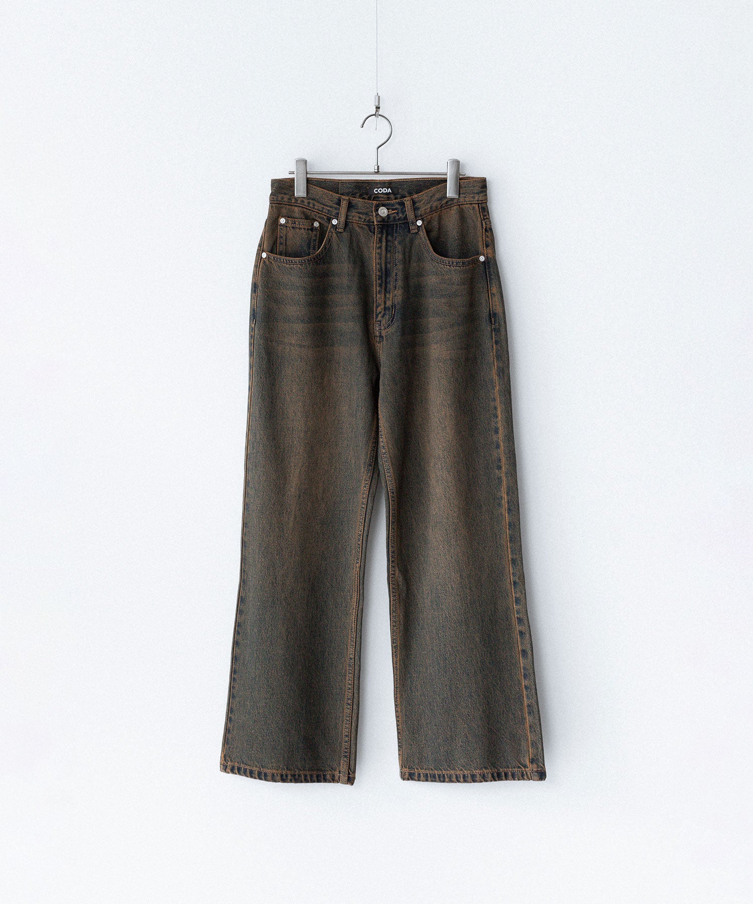 CODA コーダ BLACK BROWN WASH BREAK CUT FLARED JEANSのBLACK BROWN 公式通販サイトsession福岡セレクトショップ