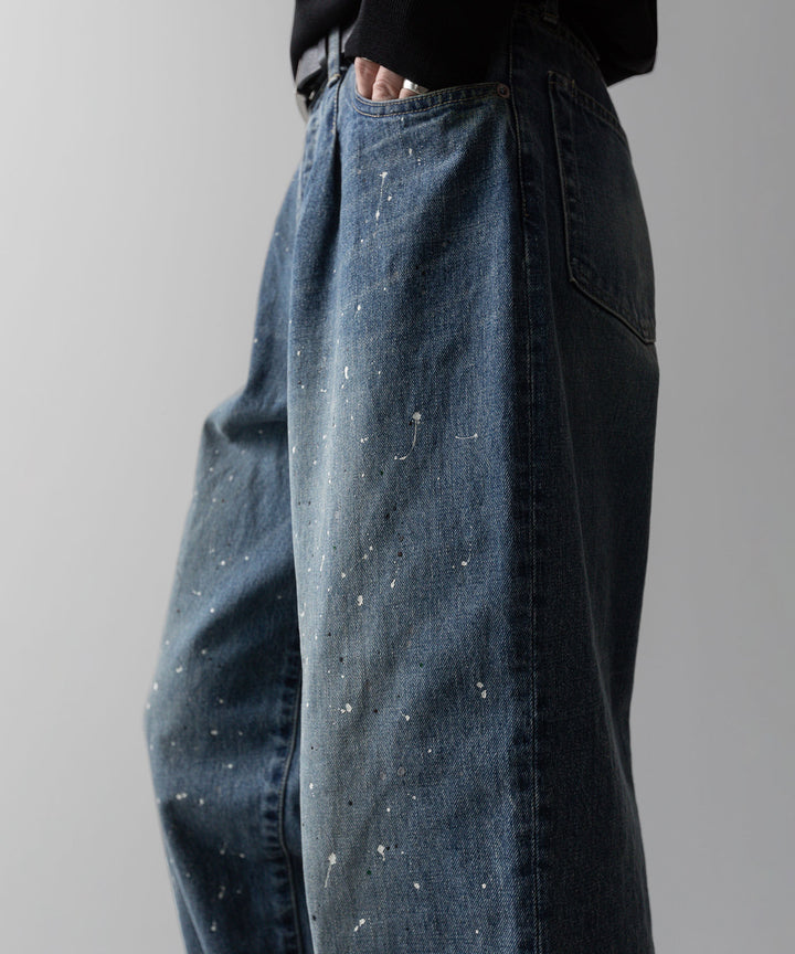 ssstein(シュタイン)の24AWコレクション VINTAGE REPRODUCTION SPLASHED DENIM JEANS - INDIGO 公式通販サイトsession福岡セレクトショップ