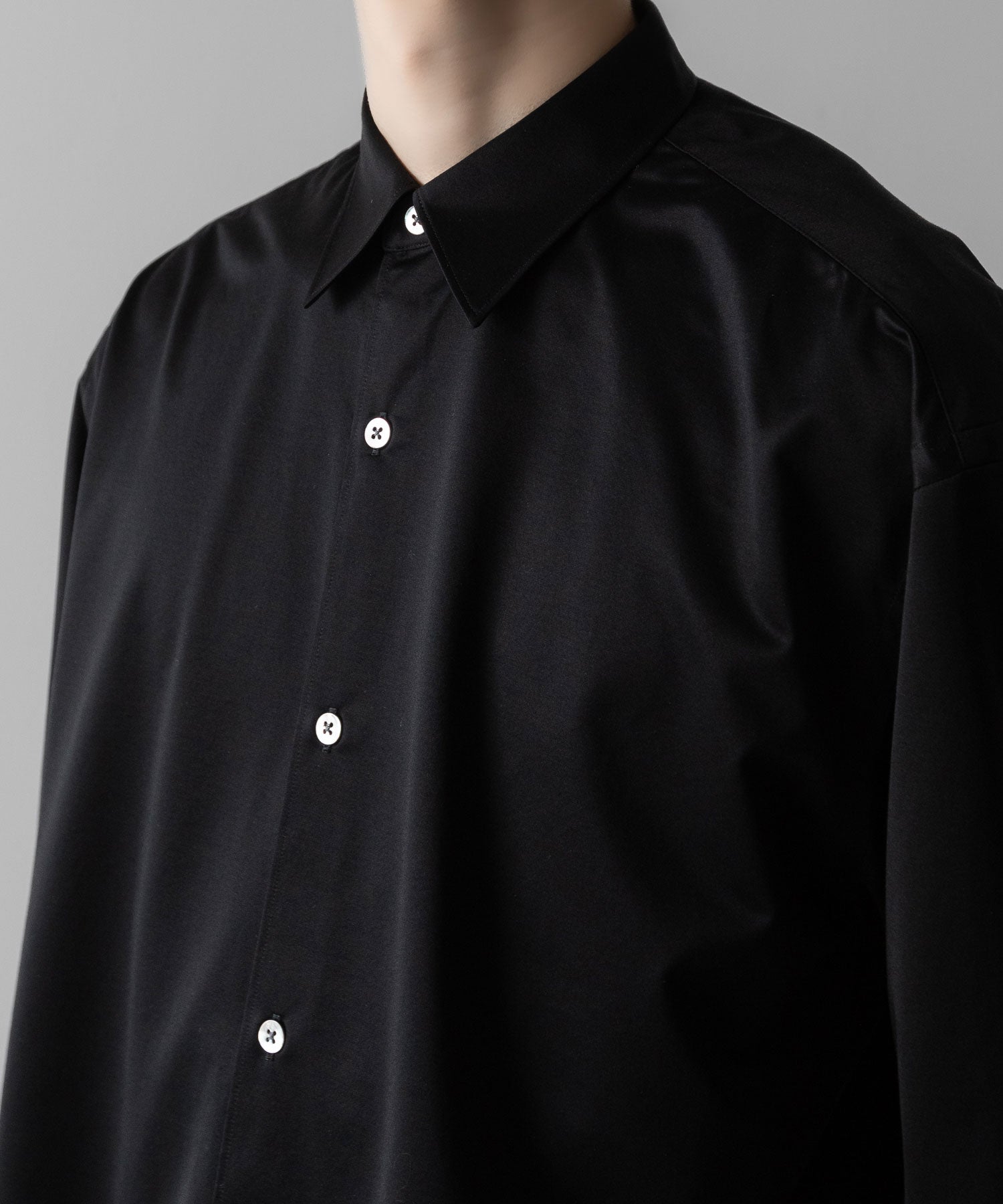 【KANEMASA PHIL.】カネマサフィルの46G MODEST L/S SHIRT - BLACKの公式通販サイトsession福岡セレクトショップ