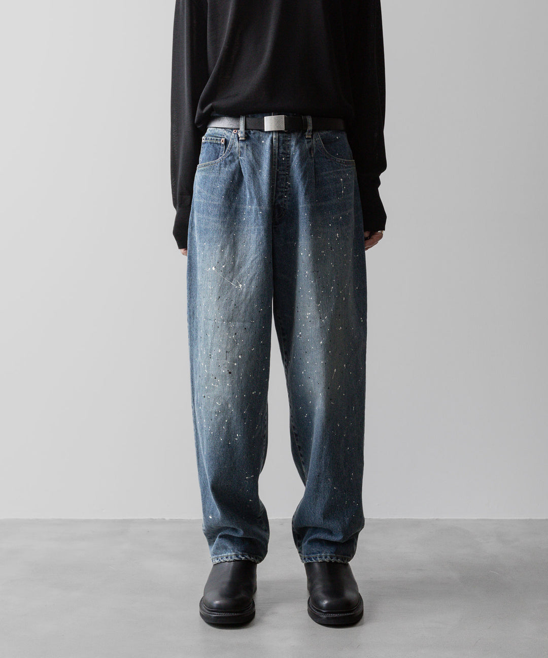 ssstein(シュタイン)の24AWコレクション VINTAGE REPRODUCTION SPLASHED DENIM JEANS - INDIGO 公式通販サイトsession福岡セレクトショップ