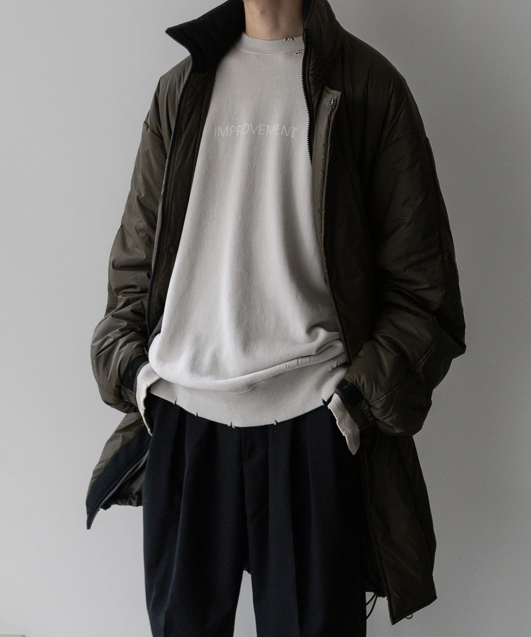 stein(シュタイン)の23AWコレクションPADDED MONSTER JACKETのMILITARY KHAK