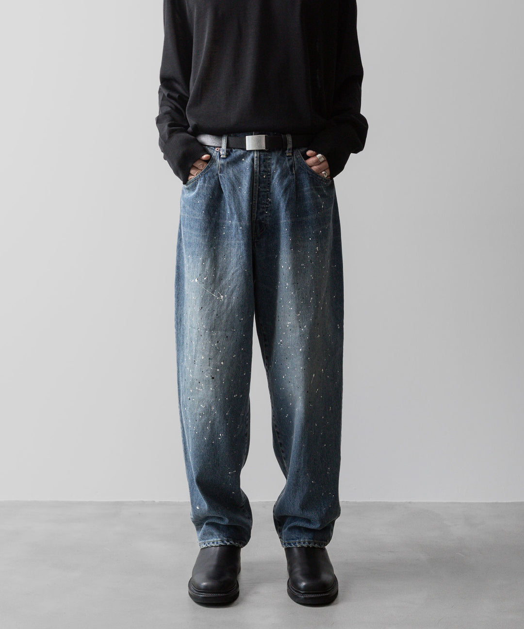 ssstein(シュタイン)の24AWコレクション VINTAGE REPRODUCTION SPLASHED DENIM JEANS - INDIGO 公式通販サイトsession福岡セレクトショップ