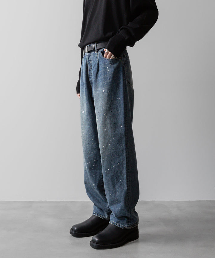 ssstein(シュタイン)の24AWコレクション VINTAGE REPRODUCTION SPLASHED DENIM JEANS - INDIGO 公式通販サイトsession福岡セレクトショップ