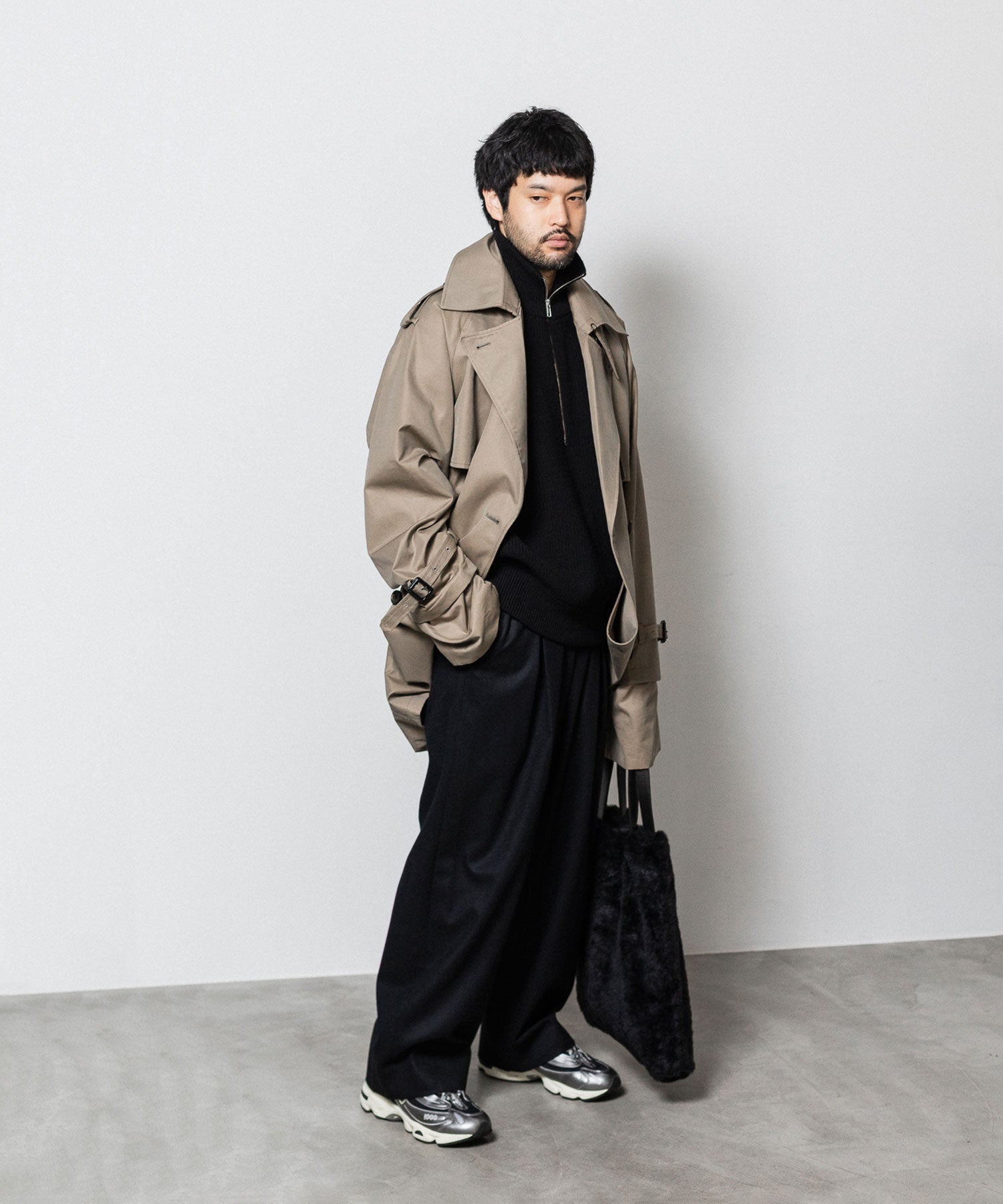 ssstein(シュタイン)の24AWコレクション LAYERED SHORT TRENCH COAT - BEIGE 公式通販サイトsession福岡セレクトショップ