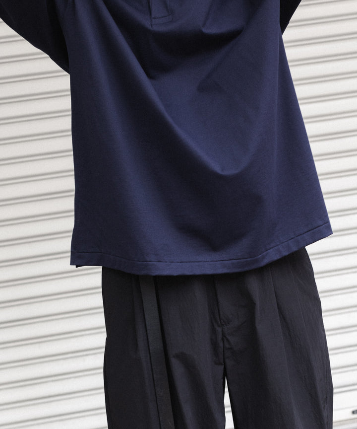 INTÉRIM(インテリム)の HYPER BIG HIGH GAUGE SUVIN JERSEY POLO SHIRT - ROYAL D.PURPLEの公式通販サイトsession福岡セレクトショップ
