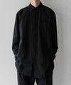 【stein】OVERSIZED BREAKABLE LONG SHIRT - BLACK
