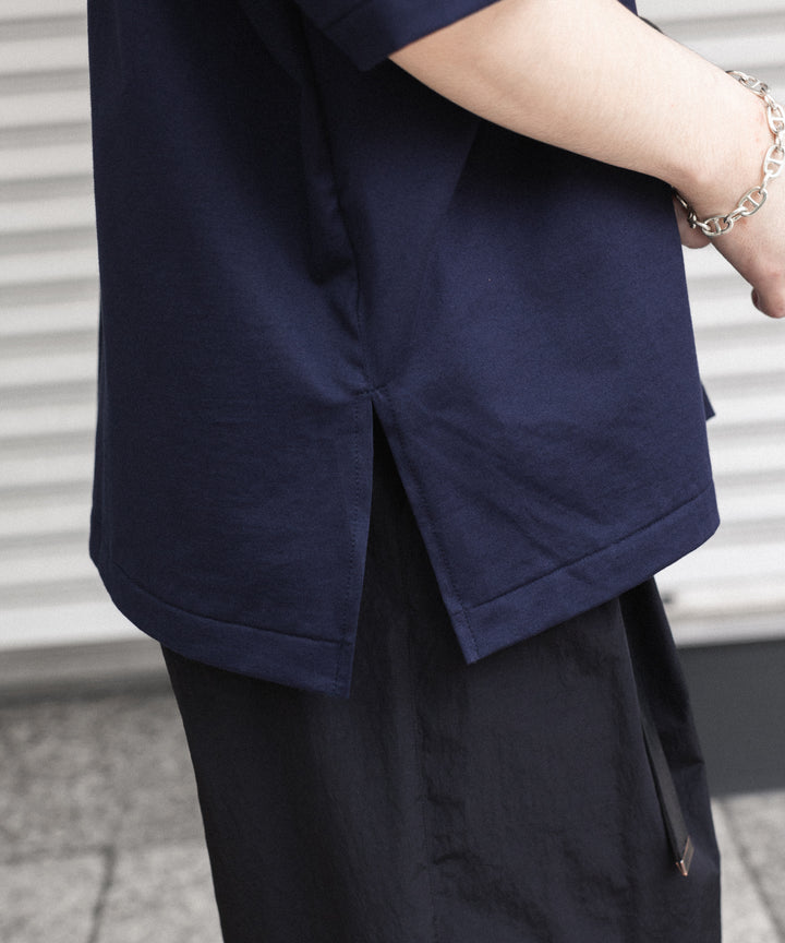 INTÉRIM(インテリム)の HYPER BIG HIGH GAUGE SUVIN JERSEY POLO SHIRT - ROYAL D.PURPLEの公式通販サイトsession福岡セレクトショップ