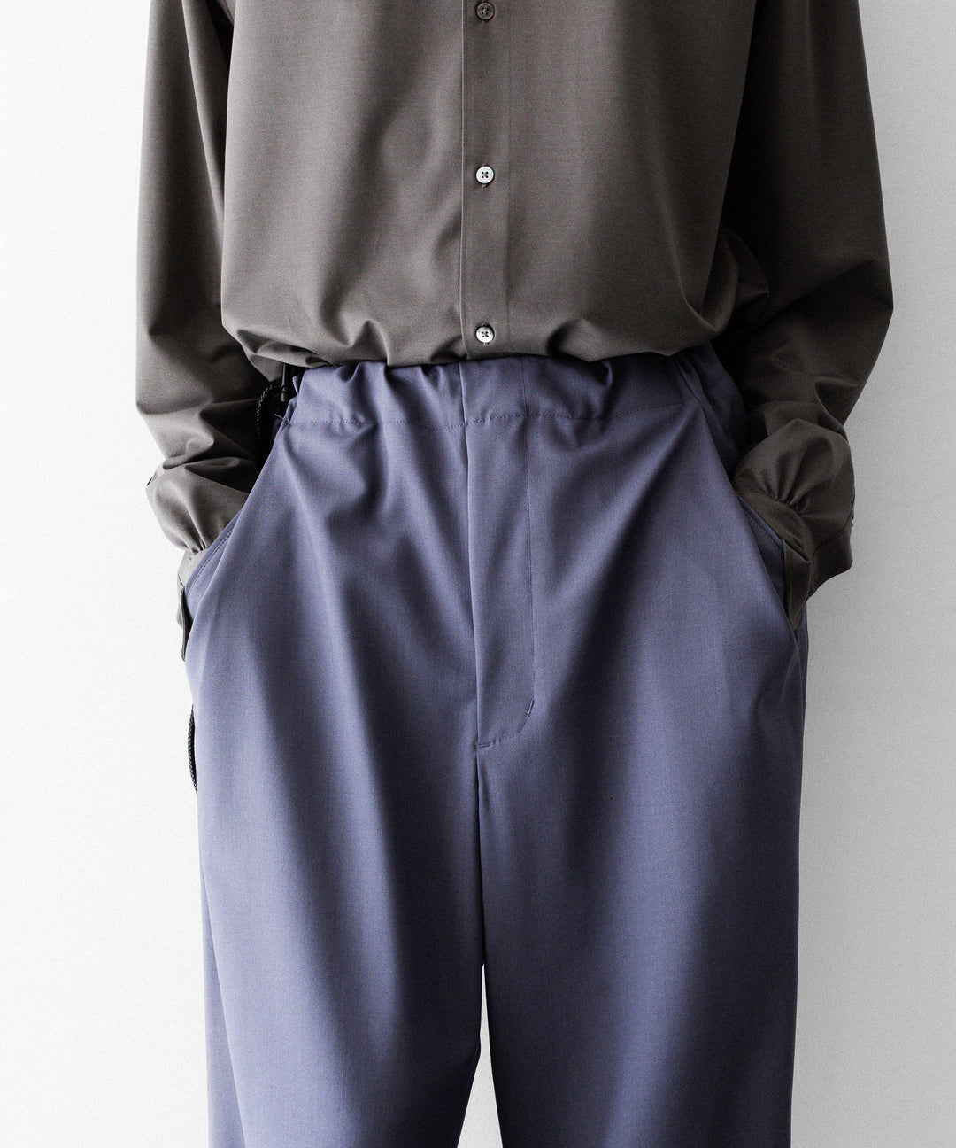 ANTHEM A-アンセムエーのWASHABLE WOOL NO-BRAINER PANTSのFOG PURPLE公式通販サイトsession福岡セレクトショップ