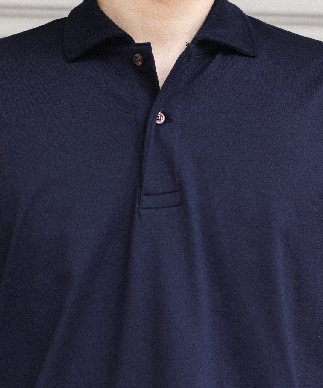 INTÉRIM(インテリム)の HYPER BIG HIGH GAUGE SUVIN JERSEY POLO SHIRT - ROYAL D.PURPLEの公式通販サイトsession福岡セレクトショップ