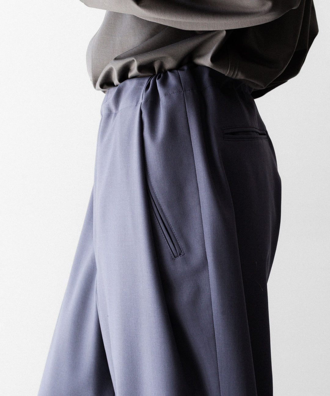 ANTHEM A-アンセムエーのWASHABLE WOOL NO-BRAINER PANTSのFOG PURPLE公式通販サイトsession福岡セレクトショップ