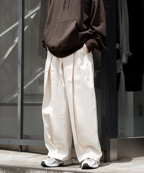 sage nation BOX PLEAT TROUSER サイズS ブラック - スラックス