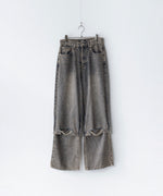 画像をギャラリービューアに読み込む, CODA コーダ GREY ACID WASH LAYERED HYBRID JEANSのGREY ACID WASH 公式通販サイトsession福岡セレクトショップ
