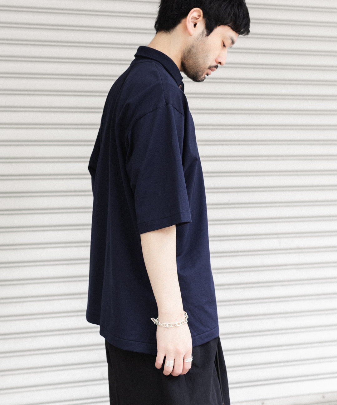 INTÉRIM(インテリム)の HYPER BIG HIGH GAUGE SUVIN JERSEY POLO SHIRT - ROYAL D.PURPLEの公式通販サイトsession福岡セレクトショップ