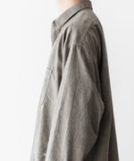 画像をギャラリービューアに読み込む, INTÉRIM - インテリムのMILK PAINT VINTAGE WASH BLACK SHUTTLE CHAMBRAY HYPER BIG US NAVY WORK SHIRT TYPE2のGRAY公式通販サイトsession福岡セレクトショップ
