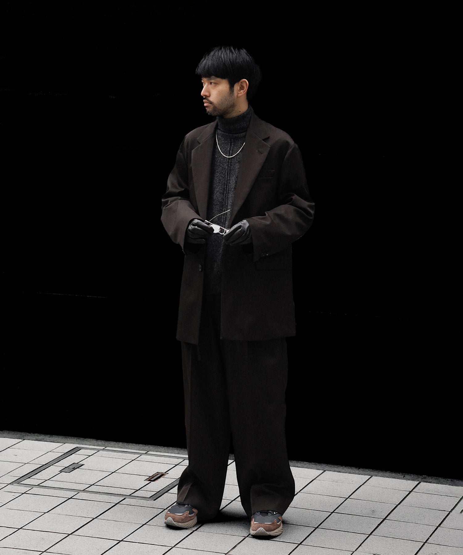 ssstein / シュタイン】OVERSIZED SINGLE BREASTED LONG JACKET - DARK