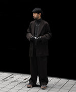 画像をギャラリービューアに読み込む, ssstein(シュタイン)のOVERSIZED SINGLE BREASTED LONG JACKET - DARK BROWNの公式通販サイトsession福岡セレクトショップ
