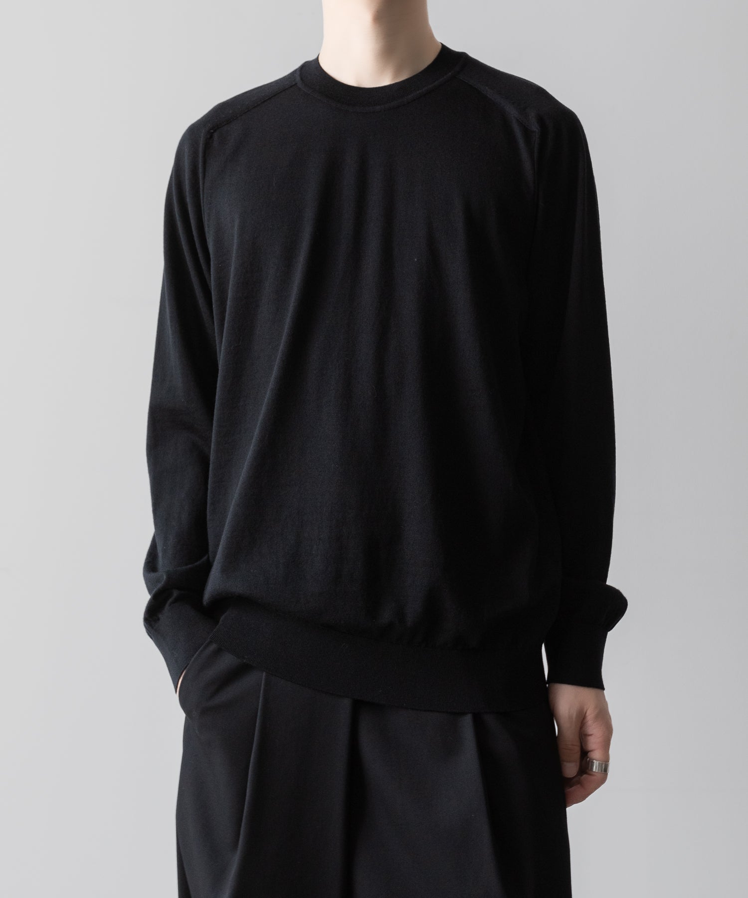 UMEDA ウメダニットの16GG CREW NECK PULLOVER - BLACKの公式通販サイトsession福岡セレクトショップ