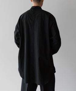 stein / シュタイン】OVERSIZED BREAKABLE LONG SHIRT - BLACK | 公式