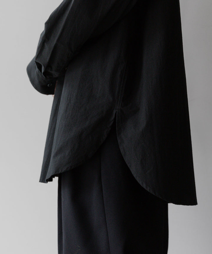 stein(シュタイン)の23AWコレクションOVERSIZED BREAKABLE LONG SHIRTのBLACK