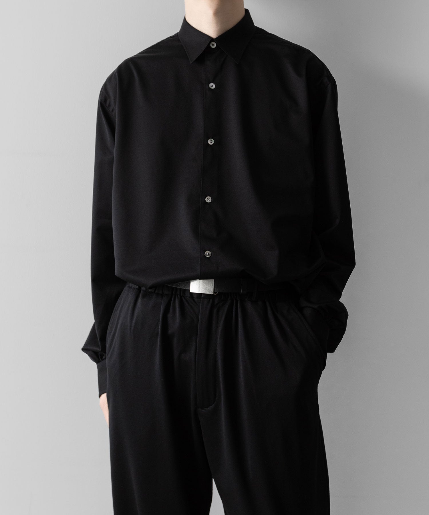 【KANEMASA PHIL.】カネマサフィルの46G MODEST L/S SHIRT - BLACKの公式通販サイトsession福岡セレクトショップ