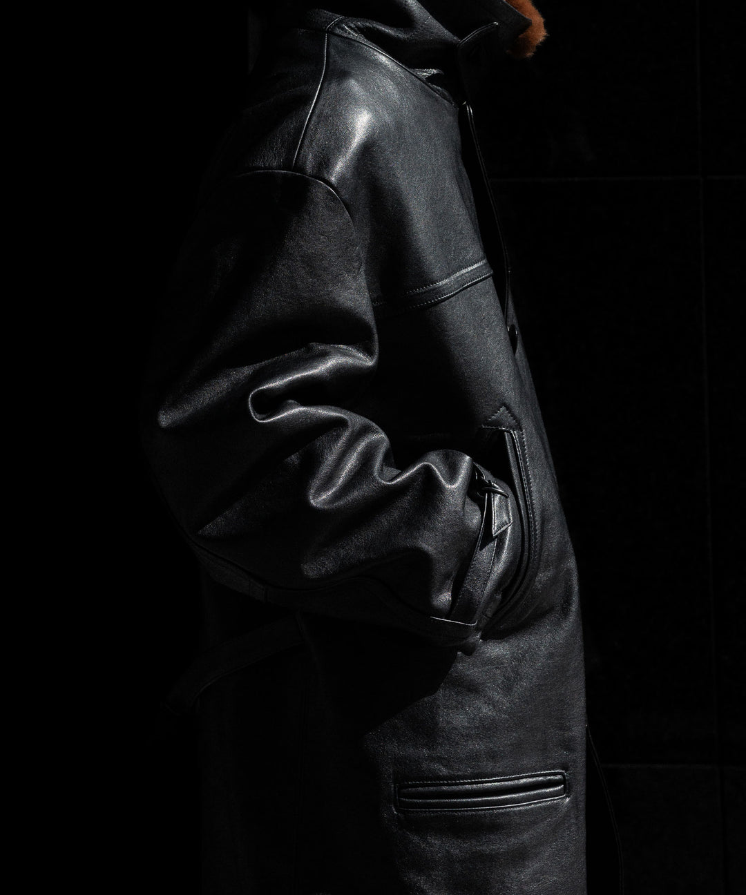 【ANTHEM A】LAMB LEATHER TROMPE L&
