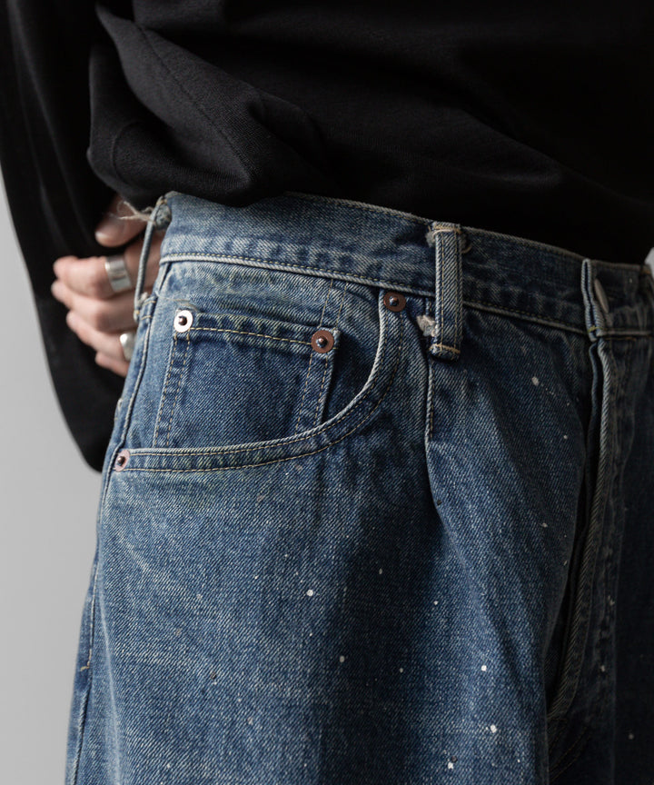 ssstein(シュタイン)の24AWコレクション VINTAGE REPRODUCTION SPLASHED DENIM JEANS - INDIGO 公式通販サイトsession福岡セレクトショップ