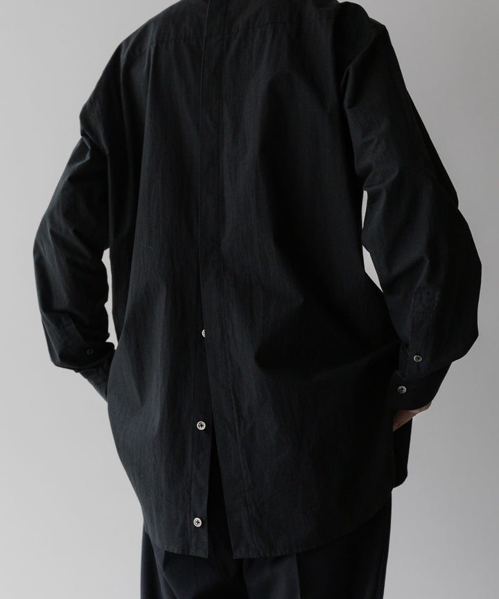 stein(シュタイン)の23AWコレクションOVERSIZED BREAKABLE LONG SHIRTのBLACK