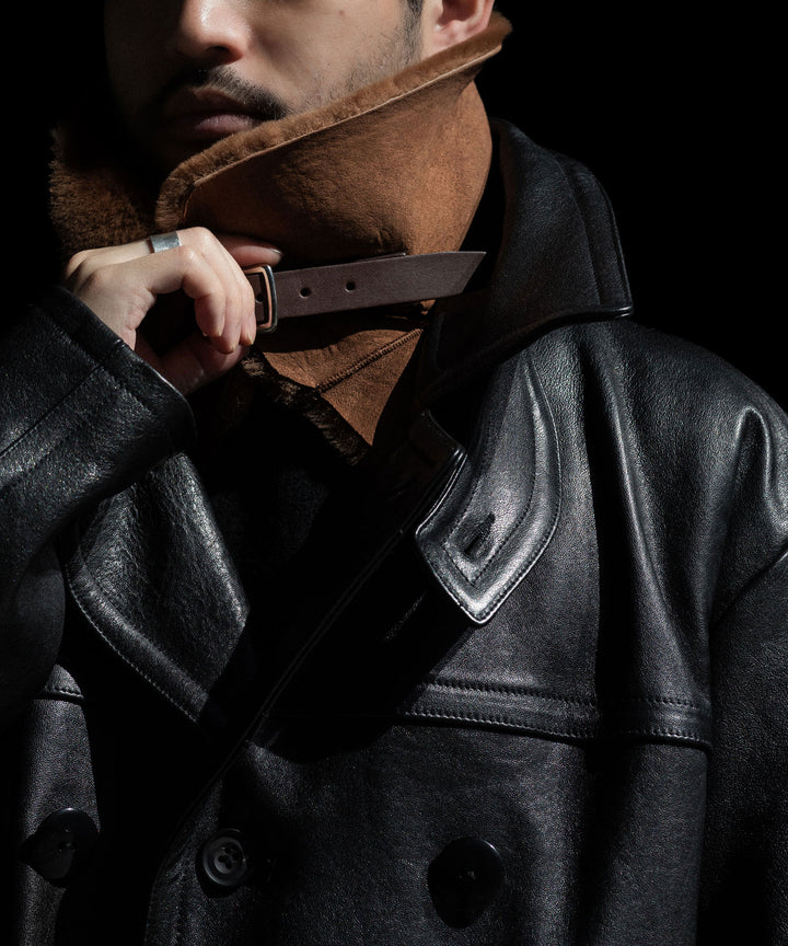 【ANTHEM A】LAMB LEATHER TROMPE L&