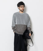 画像をギャラリービューアに読み込む, ssstein(シュタイン)の24AWコレクション MOHAIR GLITTER KNIT COMBINATION LS - GREIGE 公式通販サイトsession福岡セレクトショップ
