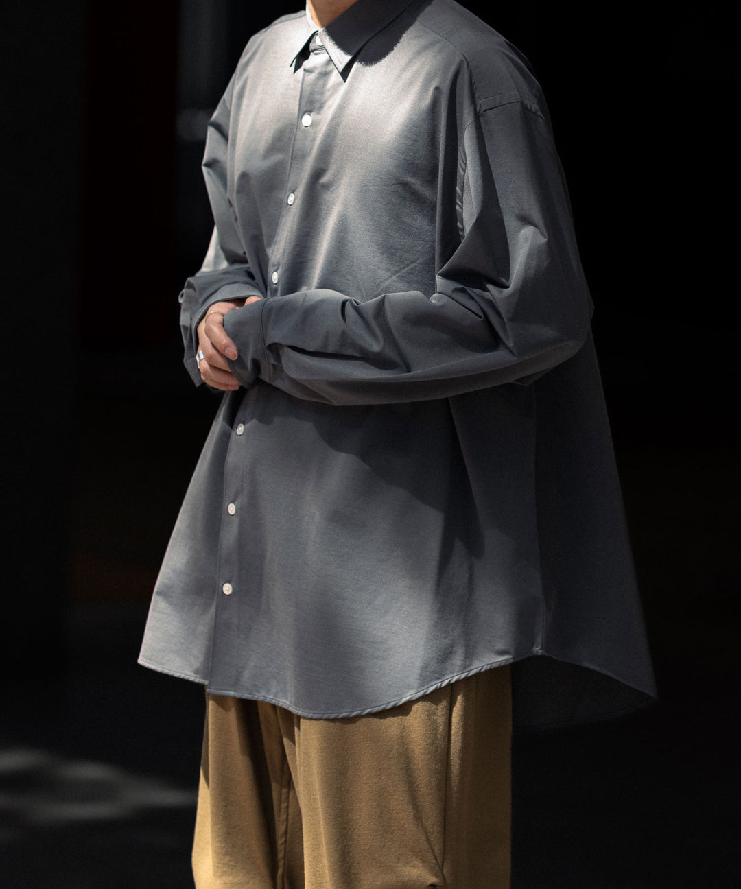 KANEMASA PHIL. カネマサフィル 23AW ROYAL OX DRESS JERSEY SHIRT - GRAY sessionセッション福岡セレクトショップ 公式通販サイト