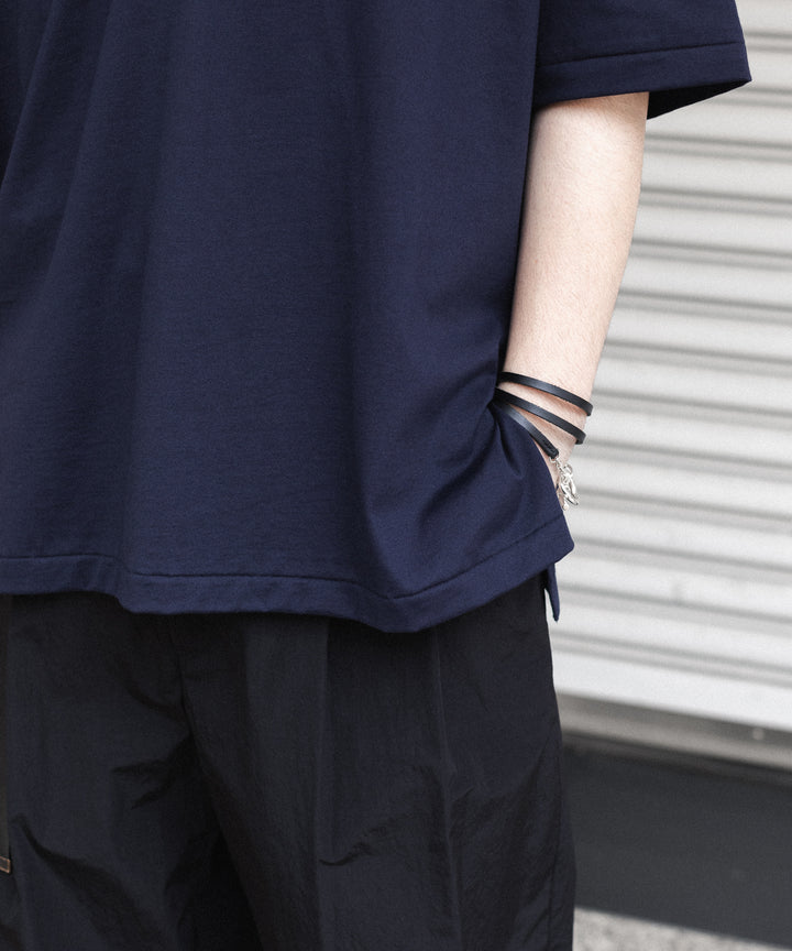 INTÉRIM(インテリム)の HYPER BIG HIGH GAUGE SUVIN JERSEY POLO SHIRT - ROYAL D.PURPLEの公式通販サイトsession福岡セレクトショップ