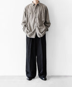 画像をギャラリービューアに読み込む, INTÉRIM - インテリムのMILK PAINT VINTAGE WASH BLACK SHUTTLE CHAMBRAY HYPER BIG US NAVY WORK SHIRT TYPE2のGRAY公式通販サイトsession福岡セレクトショップ
