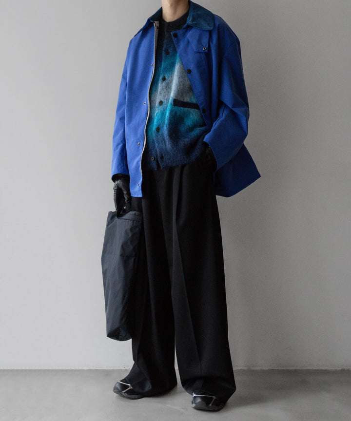 【stein】GRADATION MOHAIR KNIT CARDIGAN - BLUE BLACK GRADATION