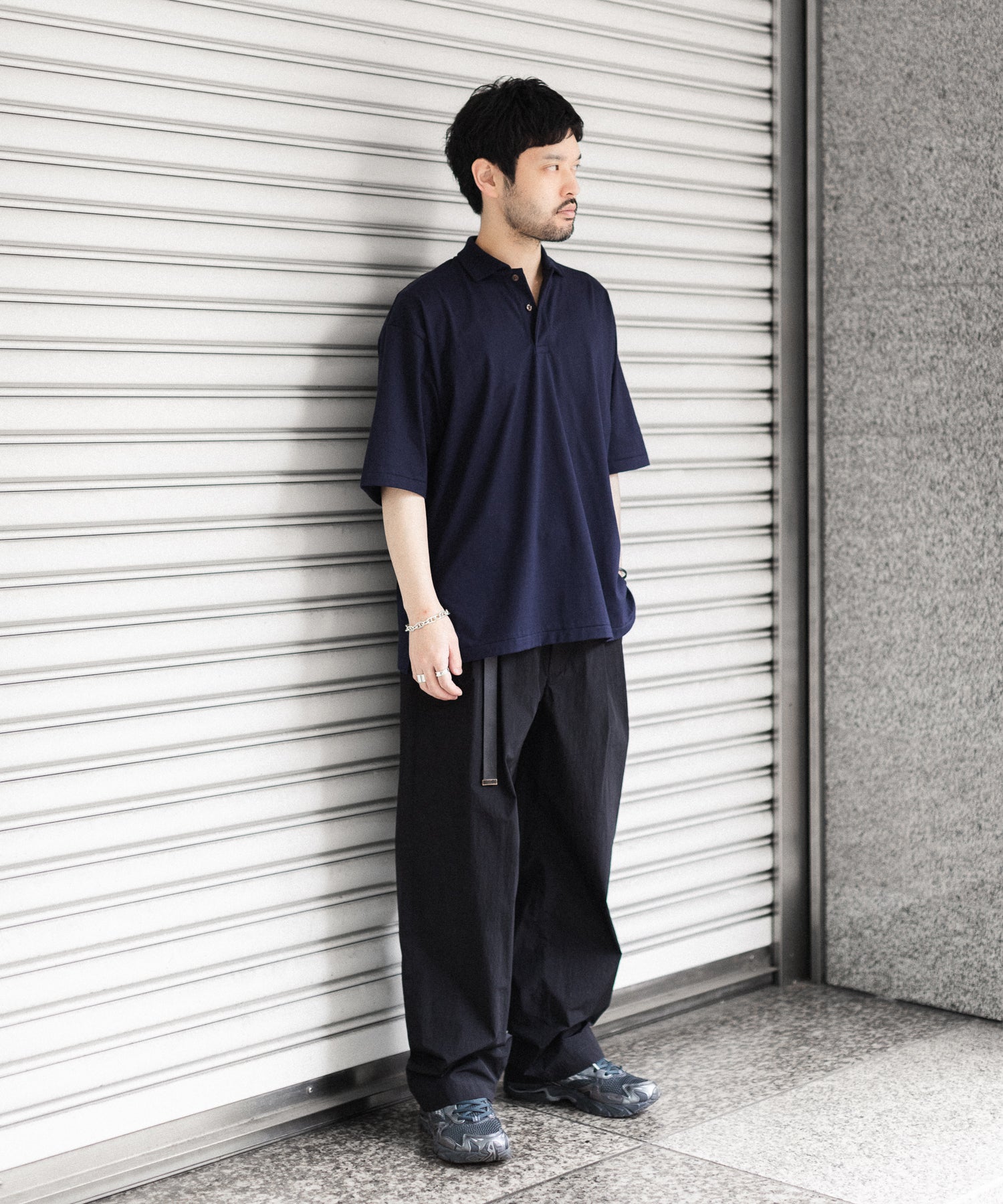 ssstein(シュタイン)のWINDPROOF NYLON WIDE EASY TROUSERS - BLACKの公式通販サイトsession福岡セレクトショップ