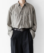 画像をギャラリービューアに読み込む, INTÉRIM - インテリムのMILK PAINT VINTAGE WASH BLACK SHUTTLE CHAMBRAY HYPER BIG US NAVY WORK SHIRT TYPE2のGRAY公式通販サイトsession福岡セレクトショップ

