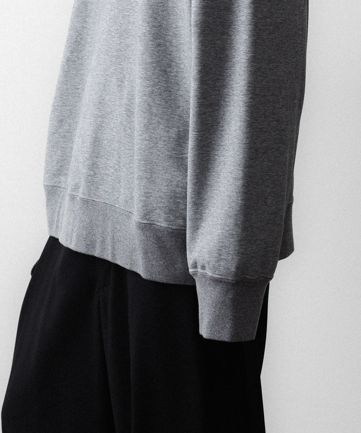 【KANEMASA PHIL.】36G RAGLAN HEATHER PULLOVER - CHARCOAL DYE