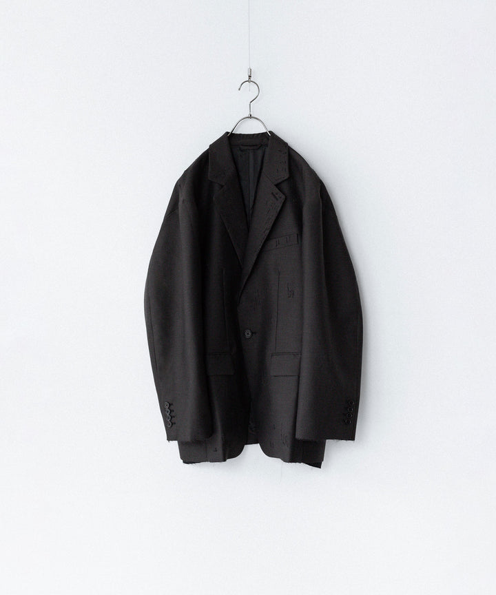 CODA コーダ BROWN WOOL POLY OVERSIZED ADAGIO DISTRESSED BLAZERのBROWN 公式通販サイトsession福岡セレクトショップ