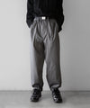【stein】WINDBREAKER EASY TROUSERS - SILVER