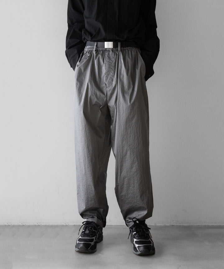 stein(シュタイン)の23AWコレクションWINDBREAKER EASY TROUSERSのSILVER 公式通販サイトsession福岡セレクトショップ
