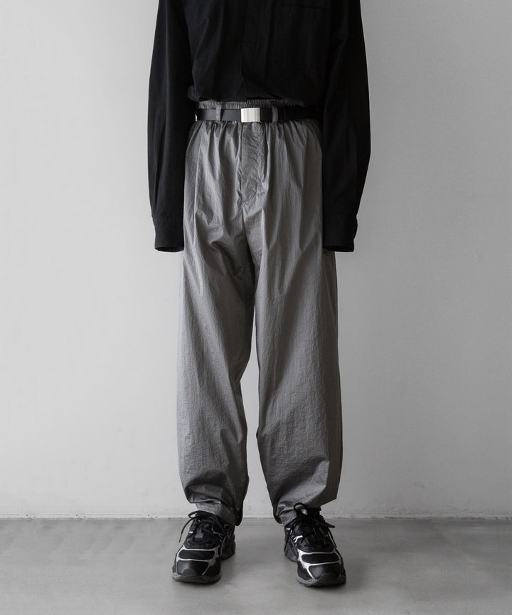 stein(シュタイン)の23AWコレクションWINDBREAKER EASY TROUSERSのSILVER 公式通販サイトsession福岡セレクトショップ