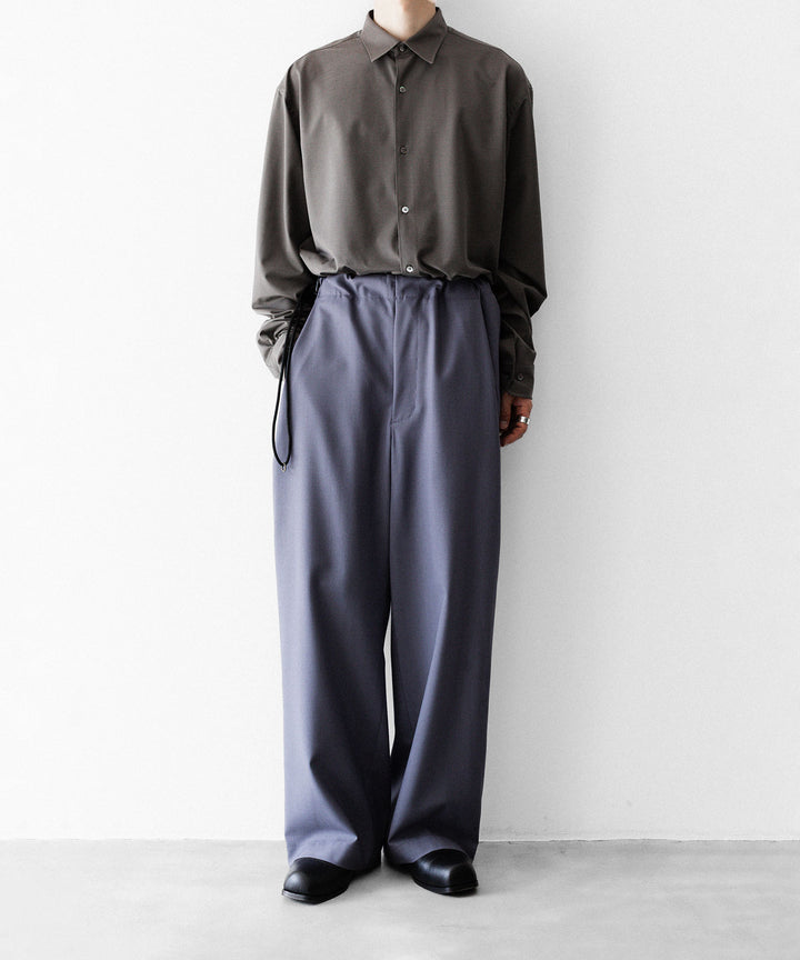 ANTHEM A-アンセムエーのWASHABLE WOOL NO-BRAINER PANTSのFOG PURPLE公式通販サイトsession福岡セレクトショップ