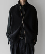 画像をギャラリービューアに読み込む, 【stein】OVERSIZED DRIVERS KNIT ZIP VEST - BLACK
