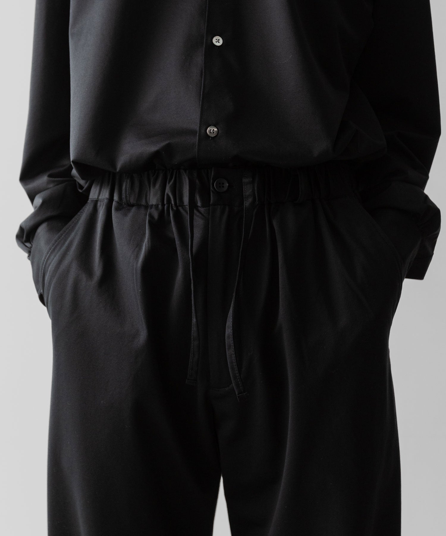 【KANEMASA PHIL.】46G EASY PANTS - BLACK