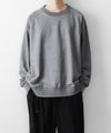 【KANEMASA PHIL.】36G RAGLAN HEATHER PULLOVER - CHARCOAL DYE